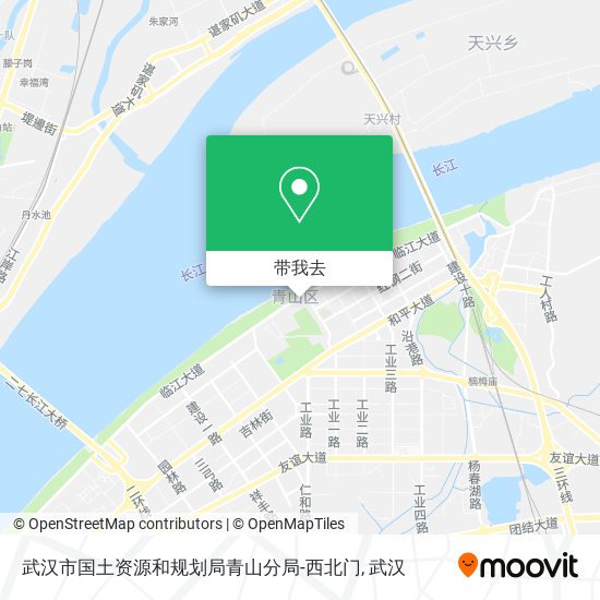 武汉市国土资源和规划局青山分局-西北门地图