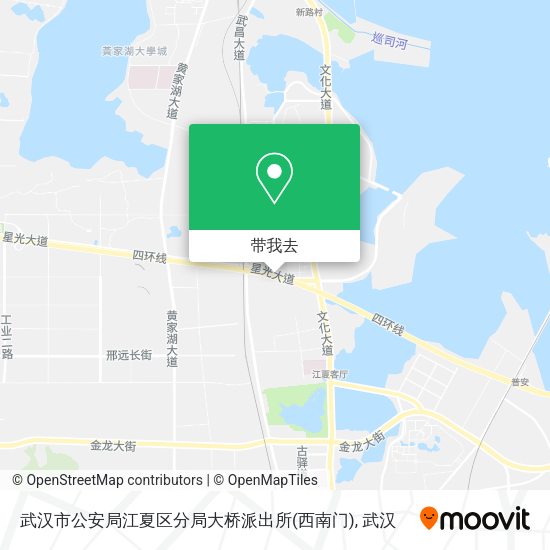 武汉市公安局江夏区分局大桥派出所(西南门)地图
