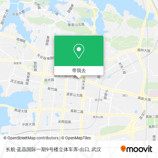 长航·蓝晶国际一期9号楼立体车库-出口地图