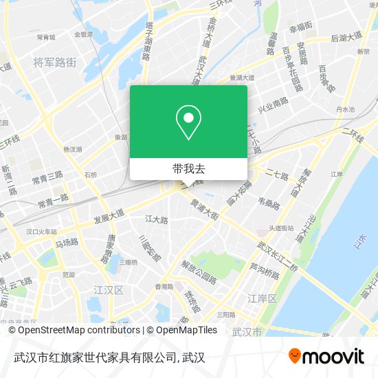 武汉市红旗家世代家具有限公司地图