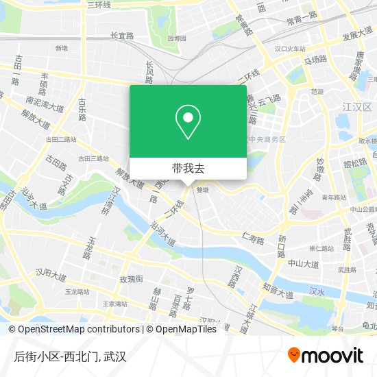 后街小区-西北门地图