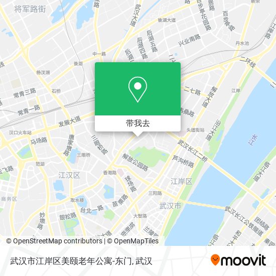 武汉市江岸区美颐老年公寓-东门地图