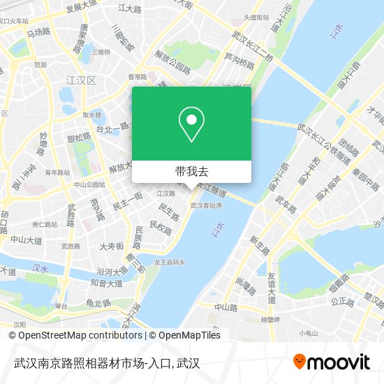 武汉南京路照相器材市场-入口地图