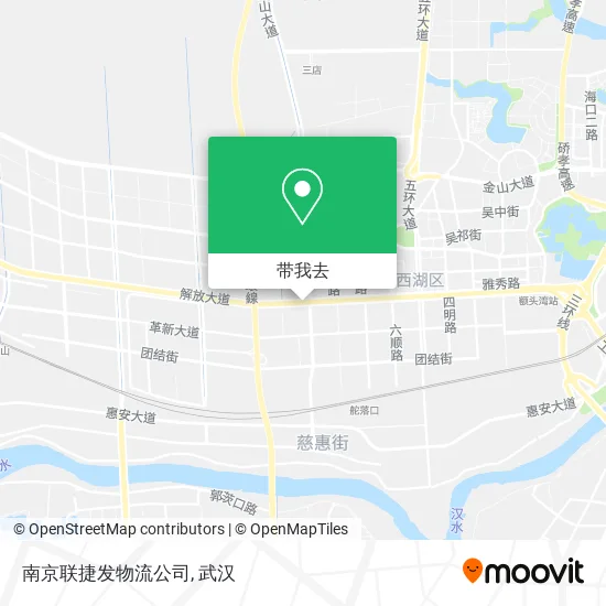 南京联捷发物流公司地图