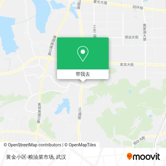 黄金小区-粮油菜市场地图