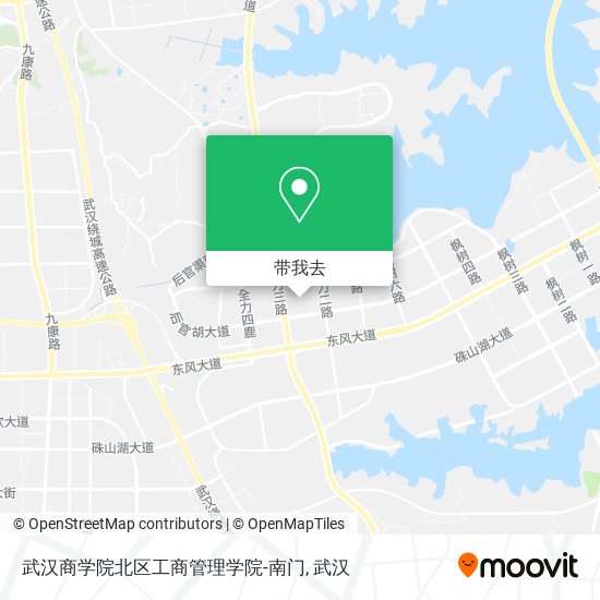 武汉商学院北区工商管理学院-南门地图