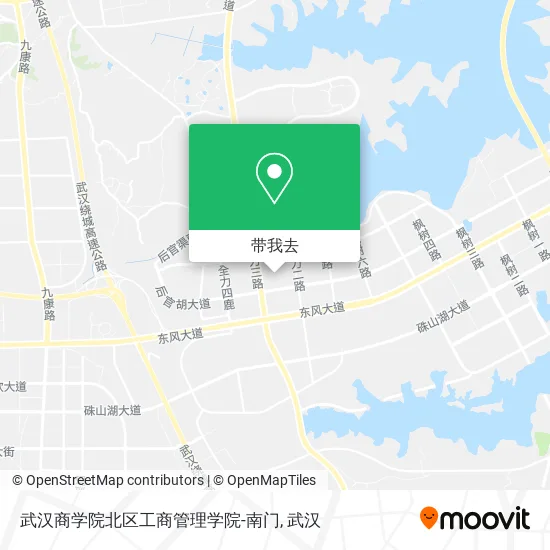 武汉商学院北区工商管理学院-南门地图