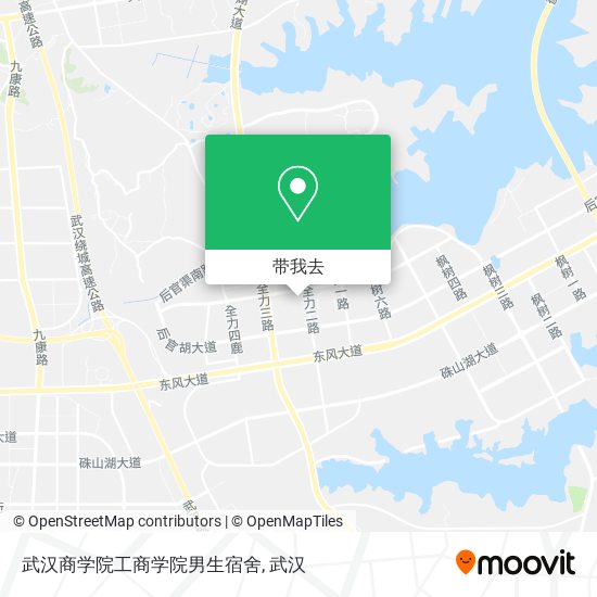 武汉商学院工商学院男生宿舍地图