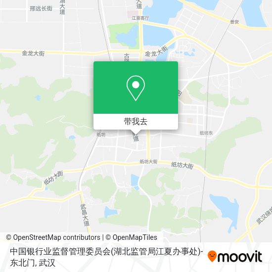 中国银行业监督管理委员会(湖北监管局江夏办事处)-东北门地图