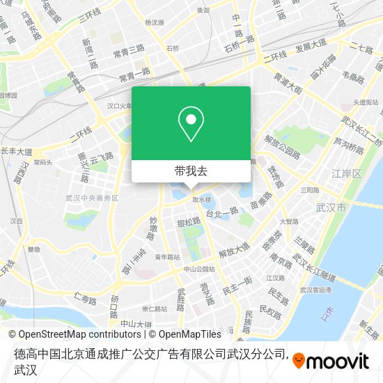 德高中国北京通成推广公交广告有限公司武汉分公司地图