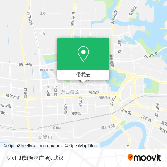 汉明眼镜(海林广场)地图