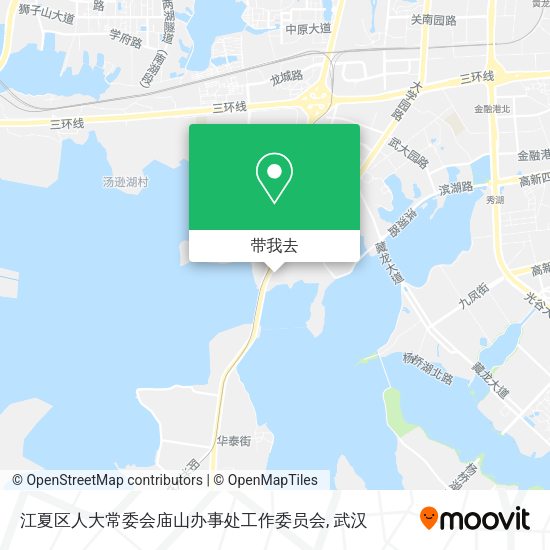 江夏区人大常委会庙山办事处工作委员会地图