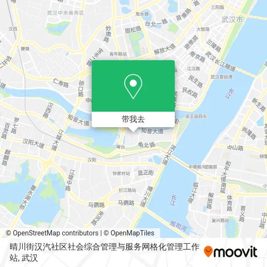 晴川街汉汽社区社会综合管理与服务网格化管理工作站地图