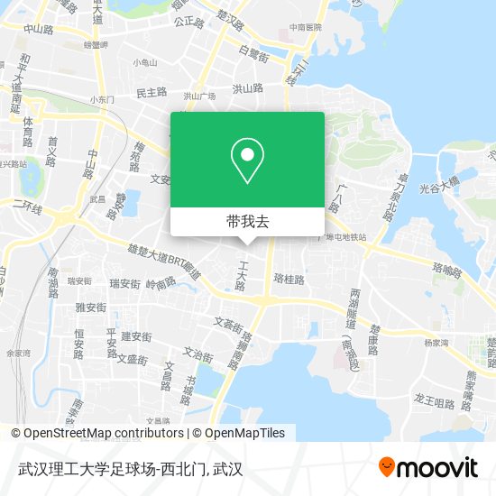 武汉理工大学足球场-西北门地图