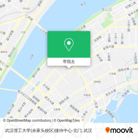 武汉理工大学(余家头校区)接待中心-北门地图