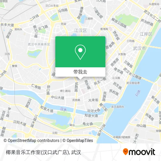 椰果音乐工作室(汉口武广店)地图