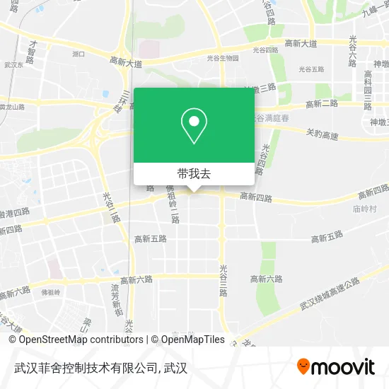 武汉菲舍控制技术有限公司地图