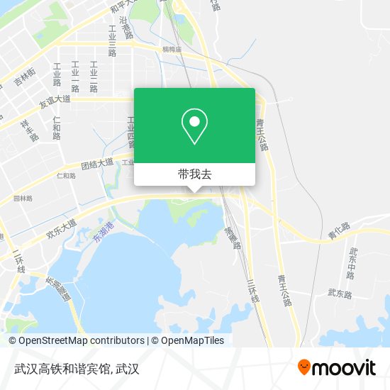 武汉高铁和谐宾馆地图
