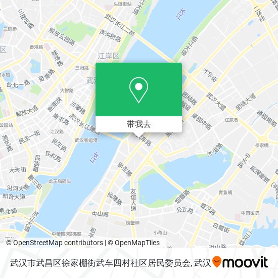 武汉市武昌区徐家棚街武车四村社区居民委员会地图