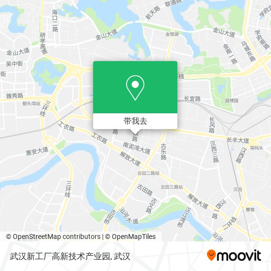 武汉新工厂高新技术产业园地图