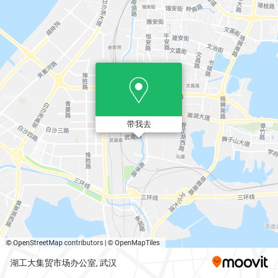 湖工大集贸市场办公室地图