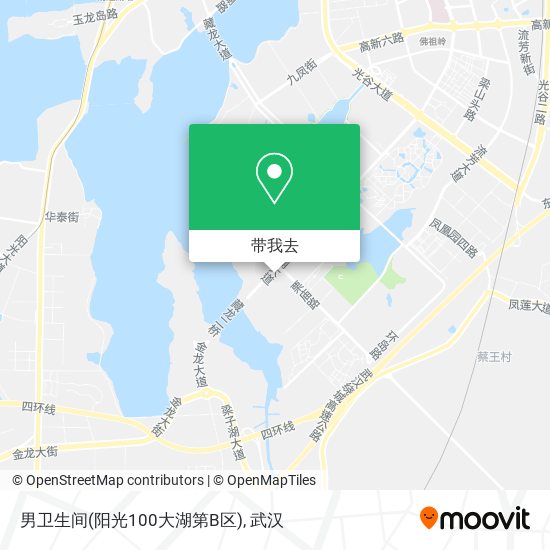 男卫生间(阳光100大湖第B区)地图