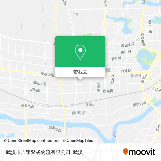 武汉市吉速紫杨物流有限公司地图