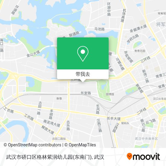 武汉市硚口区格林紫润幼儿园(东南门)地图