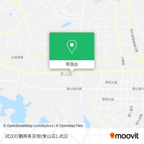 武汉行鹏商务宾馆(奓山店)地图