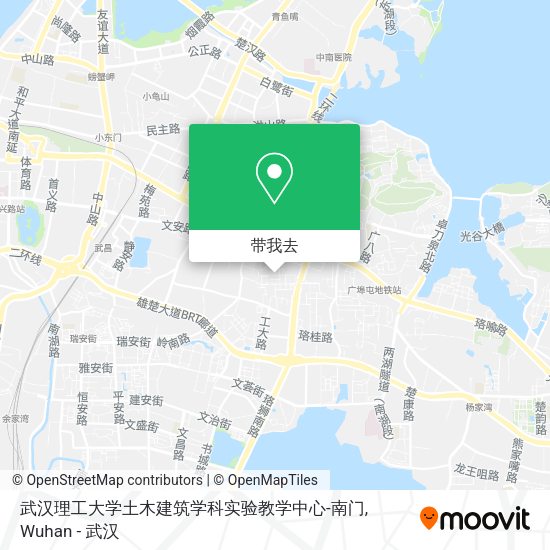 武汉理工大学土木建筑学科实验教学中心-南门地图