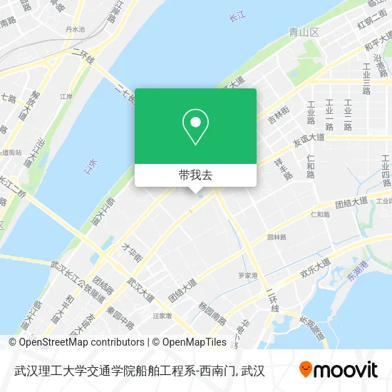 武汉理工大学交通学院船舶工程系-西南门地图