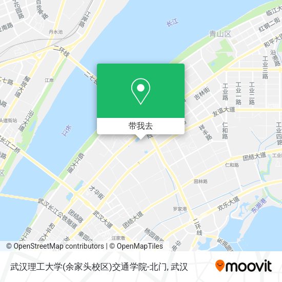 武汉理工大学(余家头校区)交通学院-北门地图