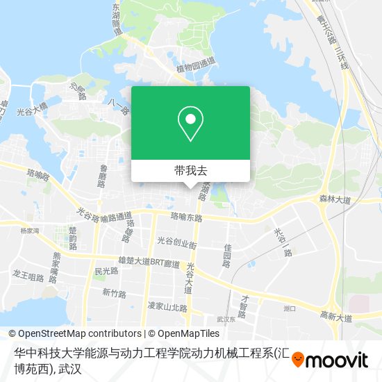 华中科技大学能源与动力工程学院动力机械工程系(汇博苑西)地图