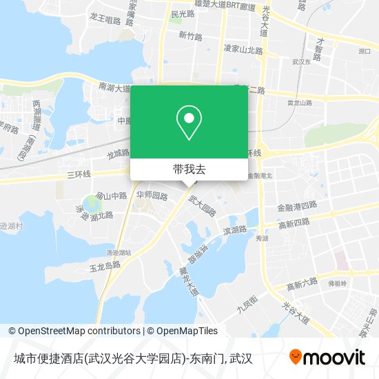 城市便捷酒店(武汉光谷大学园店)-东南门地图