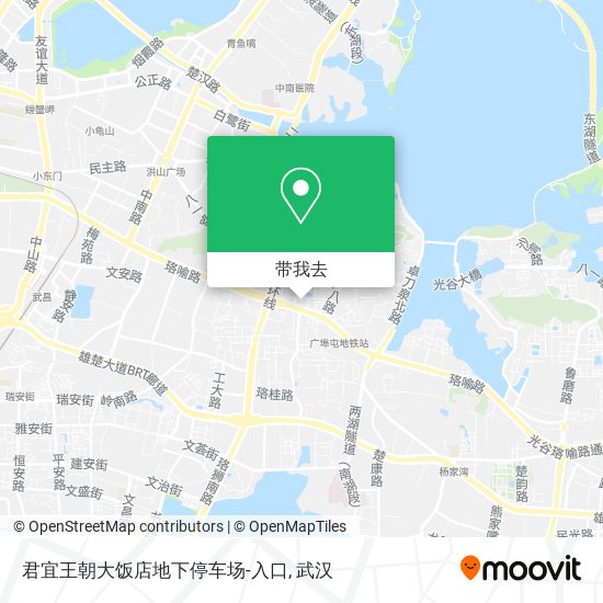 君宜王朝大饭店地下停车场-入口地图