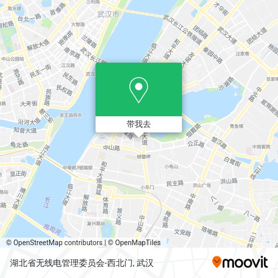 湖北省无线电管理委员会-西北门地图