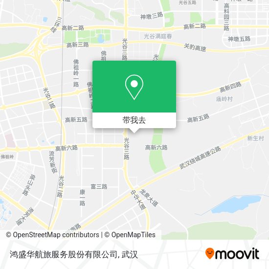 鸿盛华航旅服务股份有限公司地图