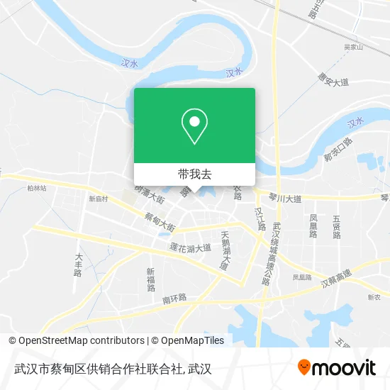 武汉市蔡甸区供销合作社联合社地图