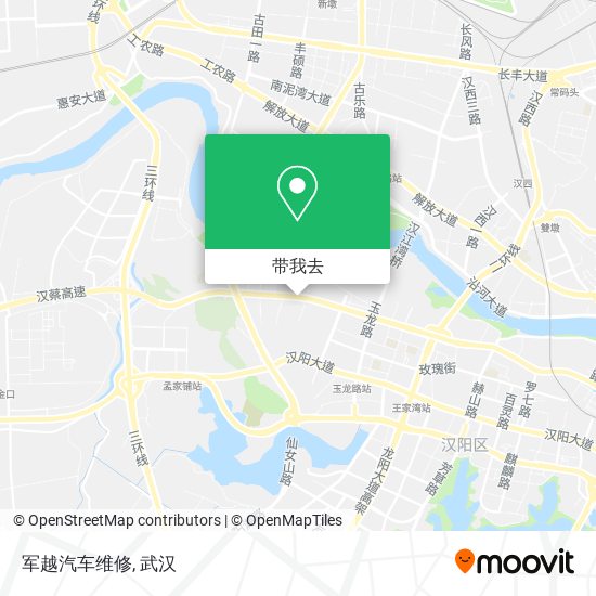 军越汽车维修地图
