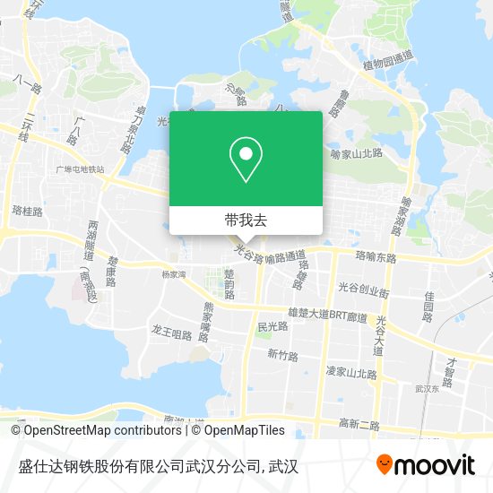 盛仕达钢铁股份有限公司武汉分公司地图