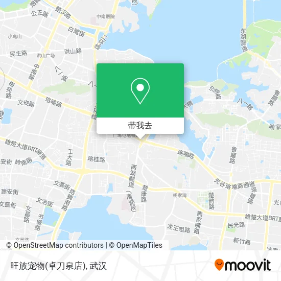 旺族宠物(卓刀泉店)地图
