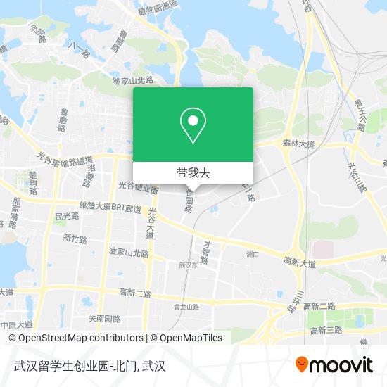 武汉留学生创业园-北门地图