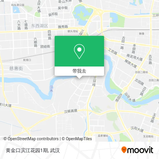 黄金口滨江花园1期地图