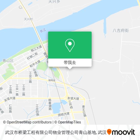 武汉市桥梁工程有限公司物业管理公司青山基地地图