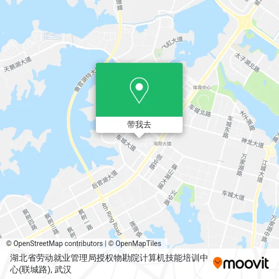 湖北省劳动就业管理局授权物勘院计算机技能培训中心(联城路)地图