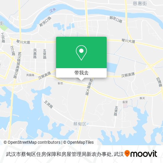 武汉市蔡甸区住房保障和房屋管理局新农办事处地图