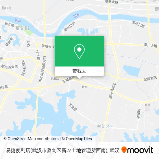 易捷便利店(武汉市蔡甸区新农土地管理所西南)地图