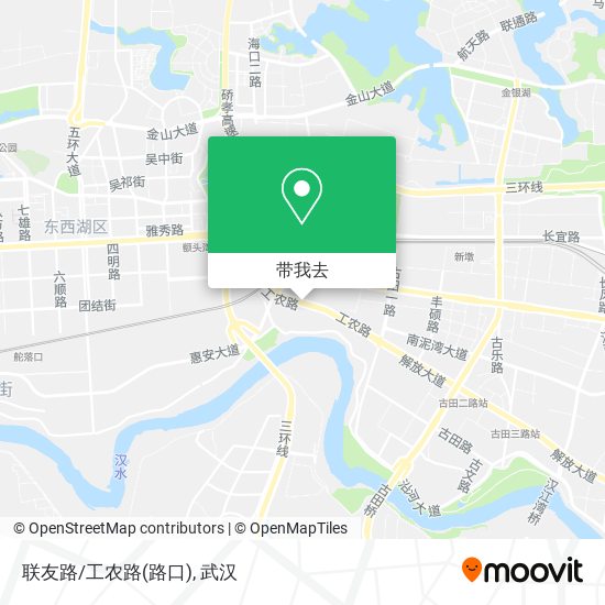 联友路/工农路(路口)地图