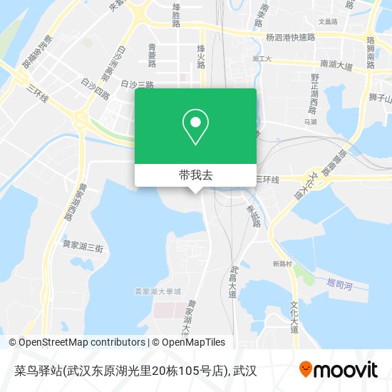 菜鸟驿站(武汉东原湖光里20栋105号店)地图