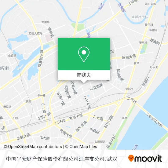 中国平安财产保险股份有限公司江岸支公司地图